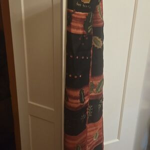 Talbots Vintage Festive 100% Silk Scarf